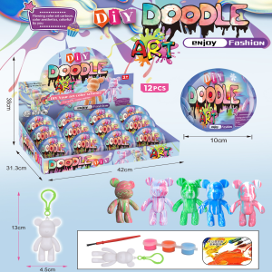 DIY Doodle Art Bear Dangler Surprise Ball