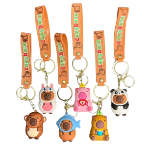 Capybara in Animal Costumes Keychain 50/Bag